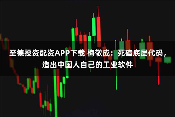 至德投资配资APP下载 梅敬成：死磕底层代码，造出中国人自己的工业软件